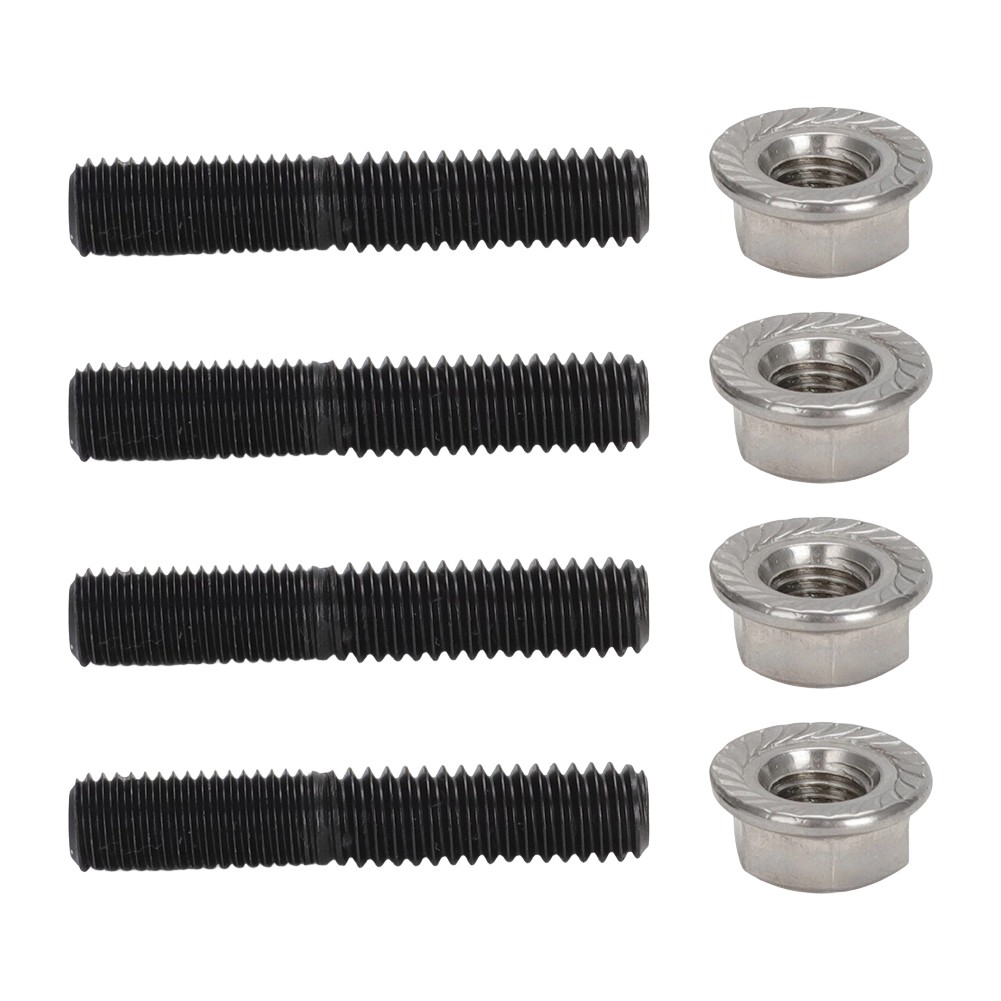 4 Exhaust Flange Studs Nuts For 1984-2015 Harley Big Twin Sportster XL #16715-83