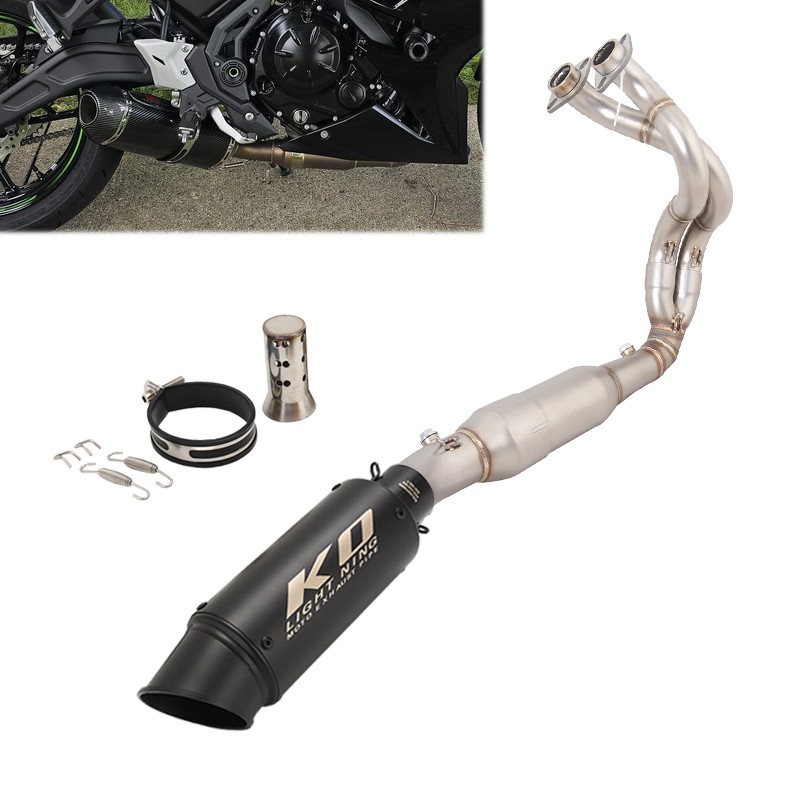 For Kawasaki Ninja650 Z650 2023-2025 Full Exhaust System Header Pipe Mufflers
