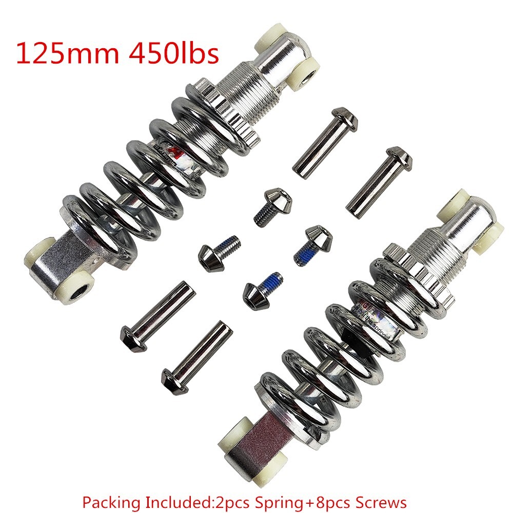 Scooter Motorcycle Suspension Shock 125mm 450LBS Bicycle Shocker Spring Absorber