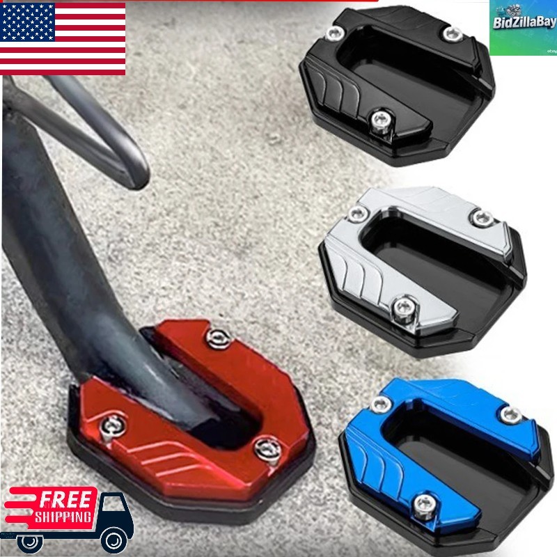 Universal Motorcycle Kickstand Extender Foot Side Stand Extension Support Pad