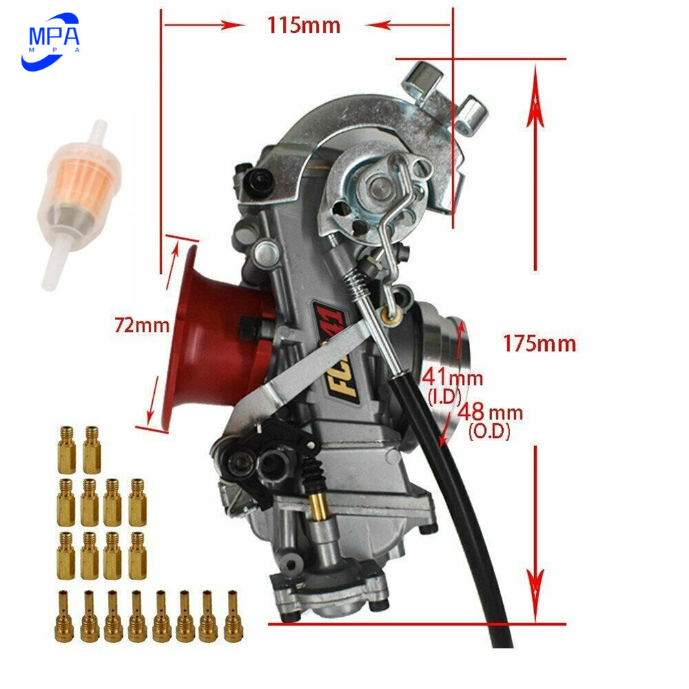 Racing Carburetor For Honda Suzuki Yamaha XR650 Replace FCR41 Motor 41mm XL650