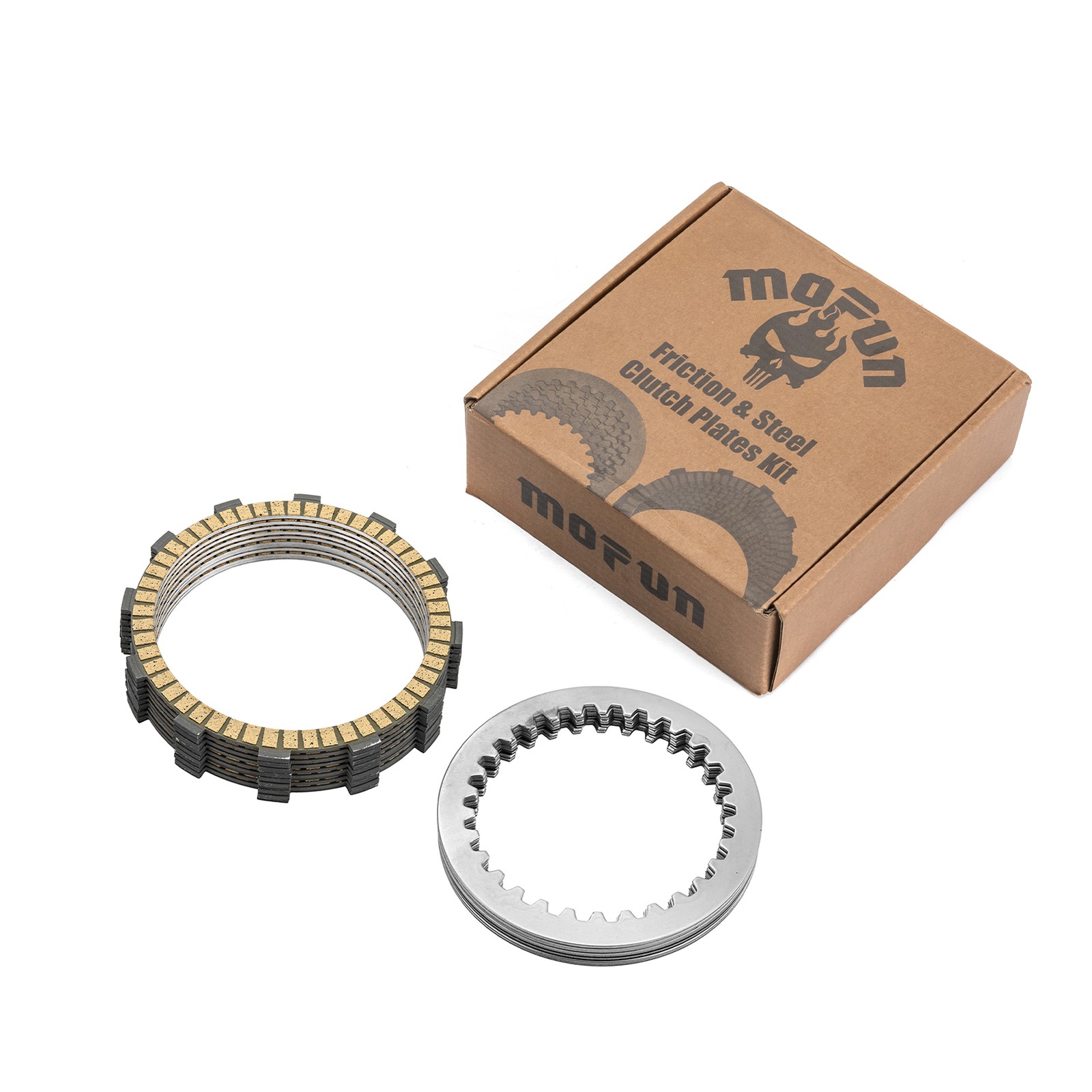 19 Pcs Twin Cam Extra Friction Steel Clutch Plates Kit for Harley Touring 99-17