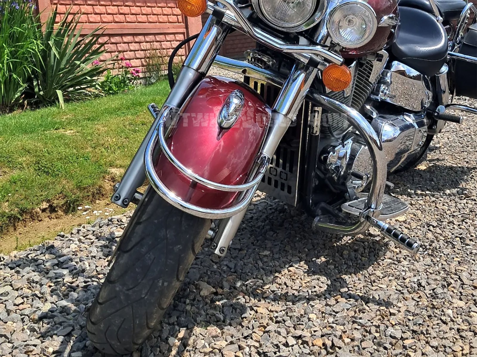 HONDA VTX 1800 RETRO / S / R / T / N CHROME FRONT FENDER BUMPER RAIL TRIM