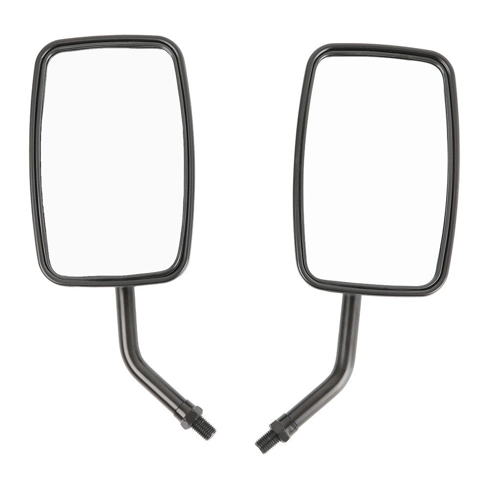 Rectangle Motorcycle Side Mirrors Black For Honda Nighthawk CB 450 650 700 750