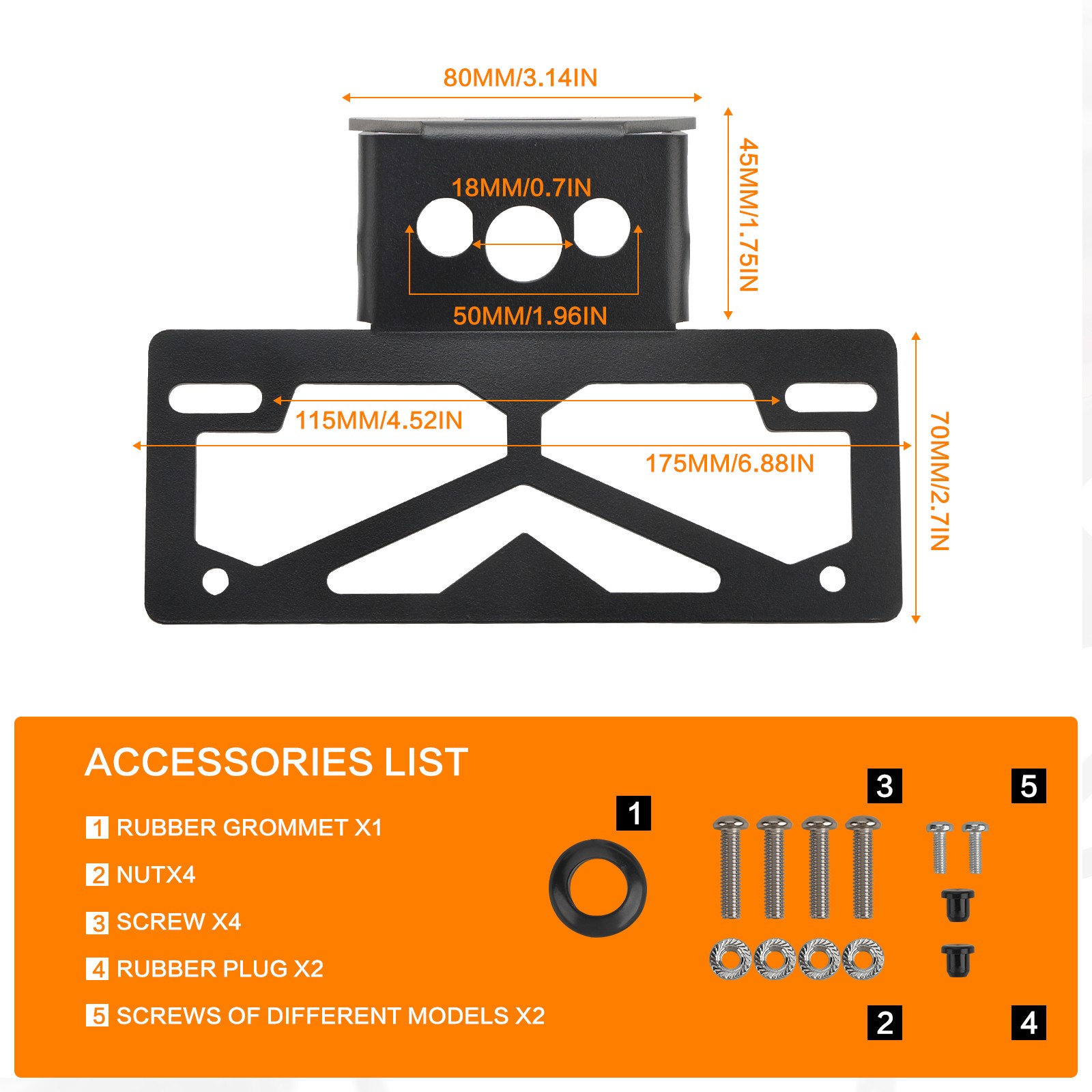 Fender Eliminator Tail Tidy License Plate Holder For Kawasaki Ninja 250 400 500