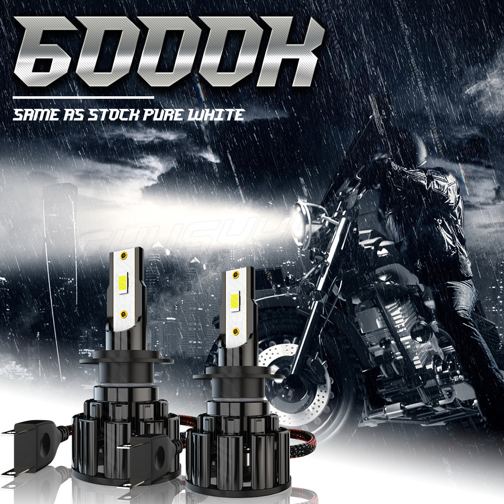 For Honda Silver Wing 600 Motorcycle LED Headlight H7 6000K Bright White bulbs