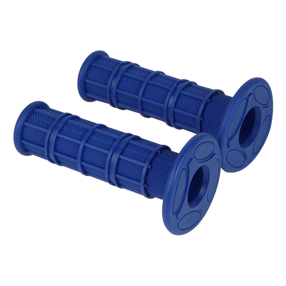 22mm 25mm 1″ Hand Grips Blue Handle Bars For Harley Yamaha Vmax 1200 1700 WR200