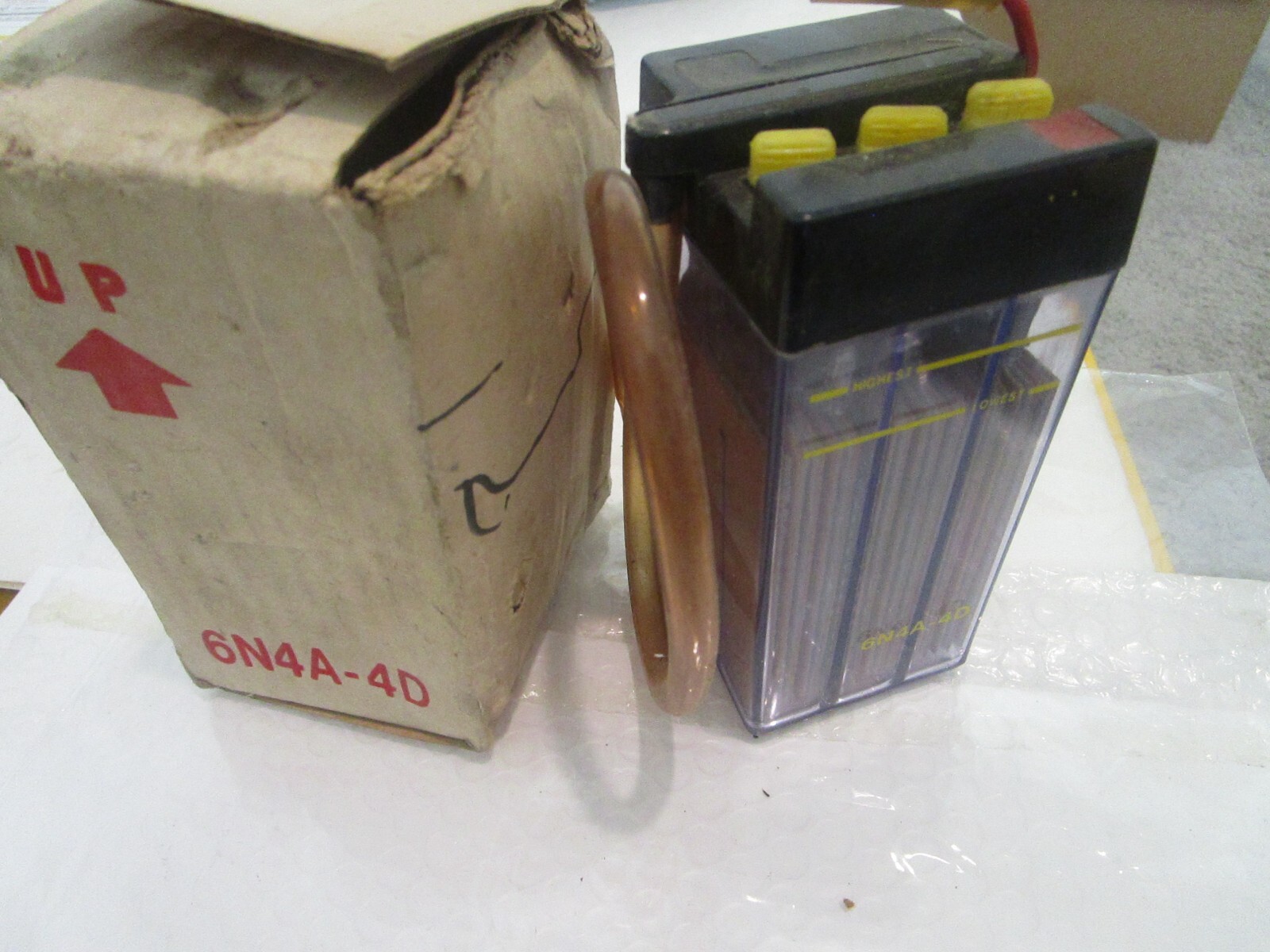 NOS Yamaha 1972-82 LT2 LT3 RD60 RS100 FT125 200 BATTERY 6V Lazer 6N4A-4D