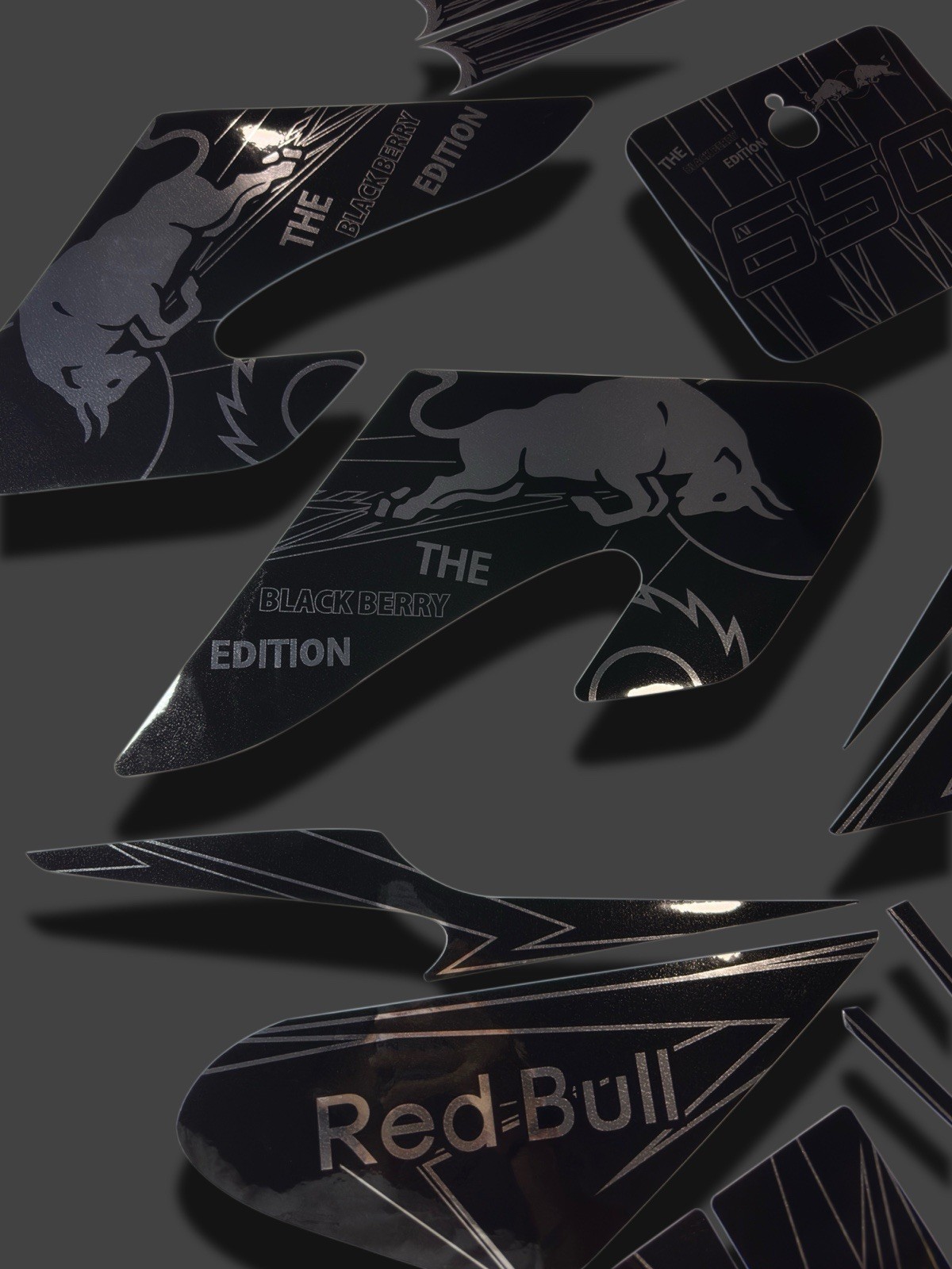 Razor MX500 MX650 graphics kit decals THICK AND HIGH GLOSS …..CHROME FINISH