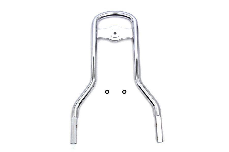 14-1/2 inch Mini Medallion Style Sissy Bar Upright Chrome fits Harley Davidson