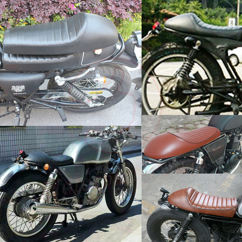 Hump Cafe Racer Seat Vintage Saddle For Honda CB Yamaha Suzuki Universal