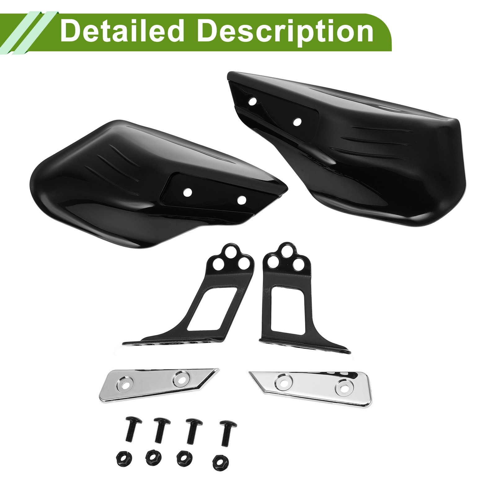 1 Set Universal Hand Guard Motorcycles Knuckle Guard Protector Black PP Plastic