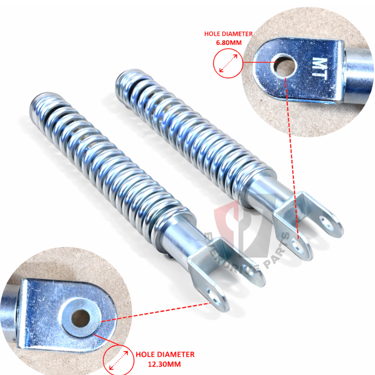 Front Cushion Shock Front Shock Absorber 1 Pair (2PCS) for HONDA CUB C50 C65 C7