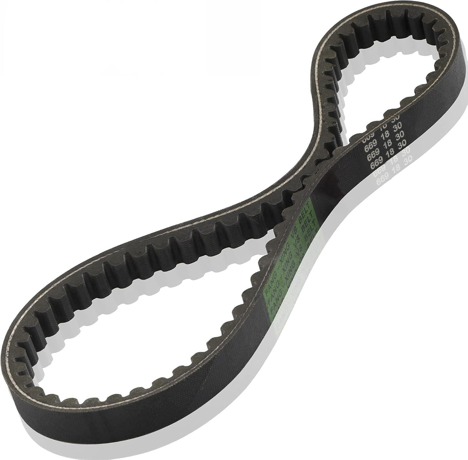 669 18 30 V-Belt CVT Drive Belt for GY6 49cc 50cc 139QMB 669-18-30, Black