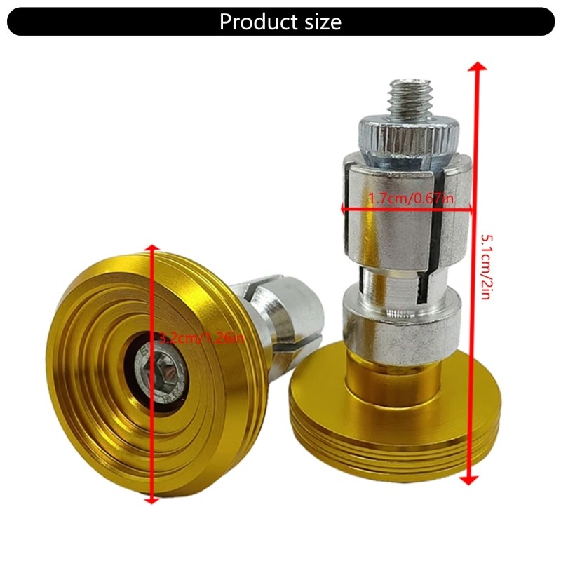 Anti Oxidation Motorcycle Handlebar Plugs Motorcycle Bar Ends for Long Rides