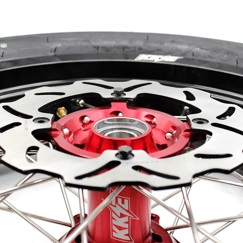 KKE 17”inch Supermotard Wheels Fit Honda CRF250X 2004/ CRF450X 05-18 CST Tyres