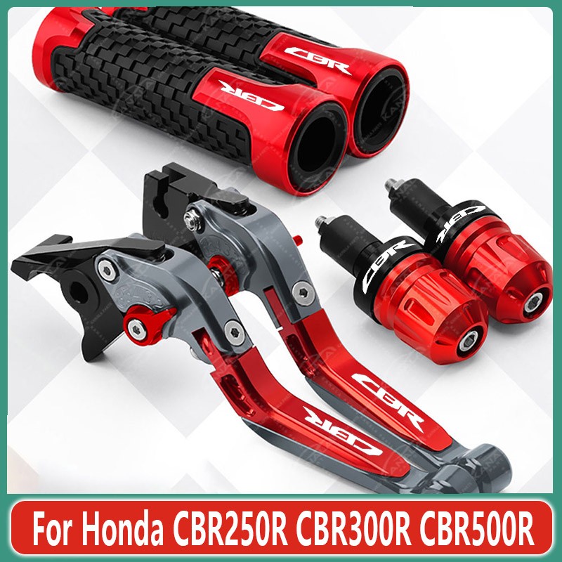 For Honda CBR250R CBR300R CBR500R Brake Clutch Levers Handlebar Grip Set New