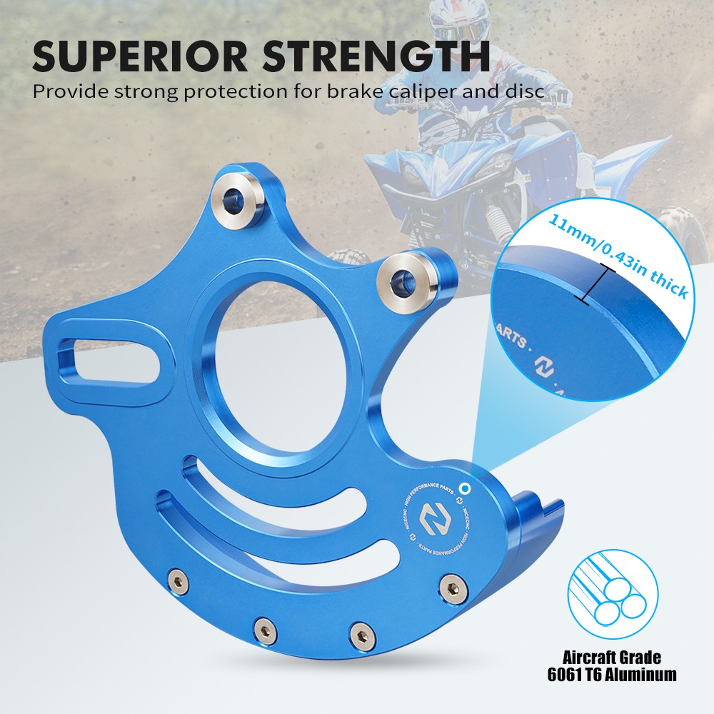 NICECNC Brake Caliper Bracket Rotor Guard For YAMAHA YFZ450X 10-11 YFZ450R 09-23