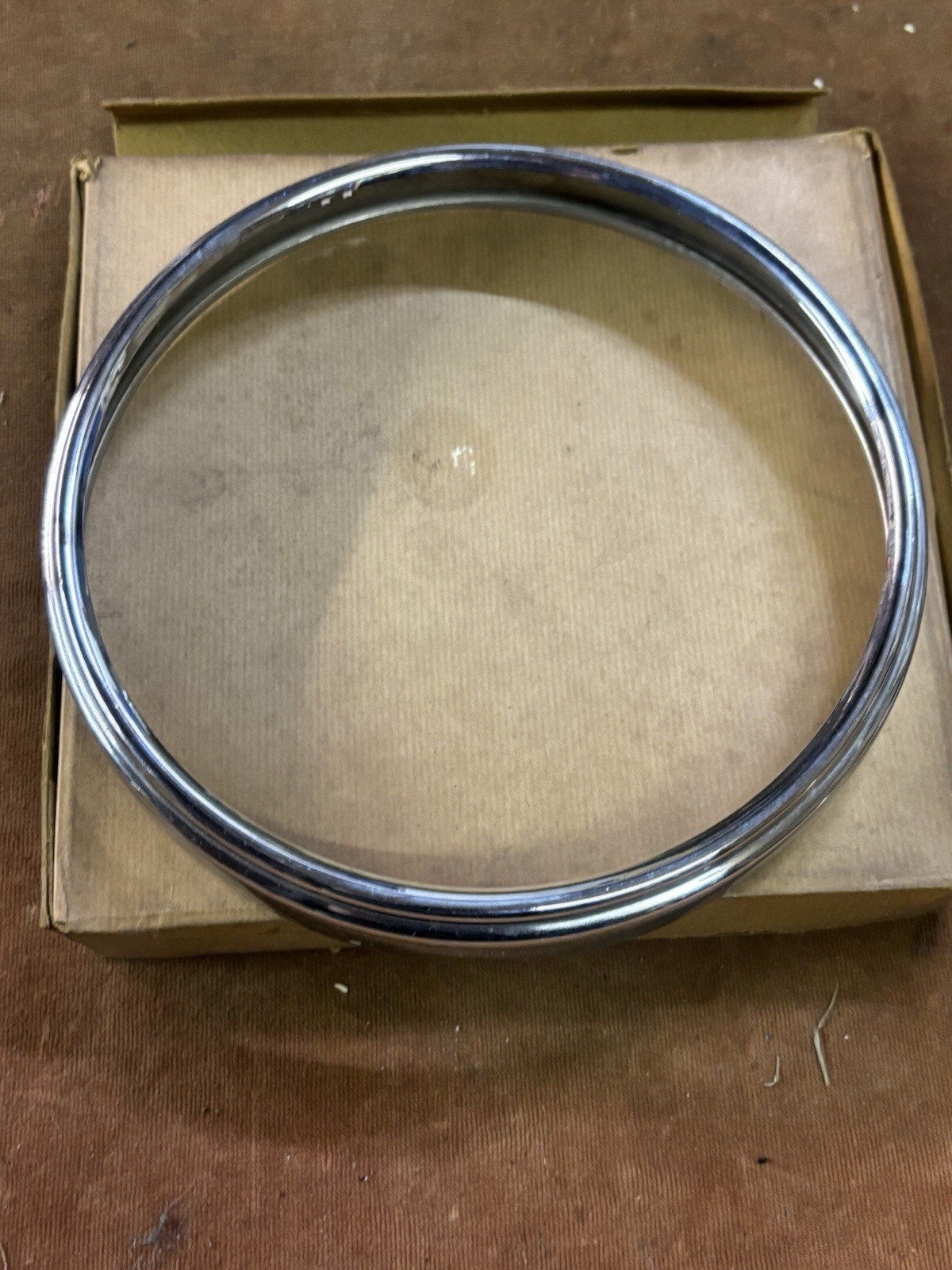 Vintage MILLER 8″ HEADLAMP RIM Vincent panther HRG Rudge pre war not Lucas