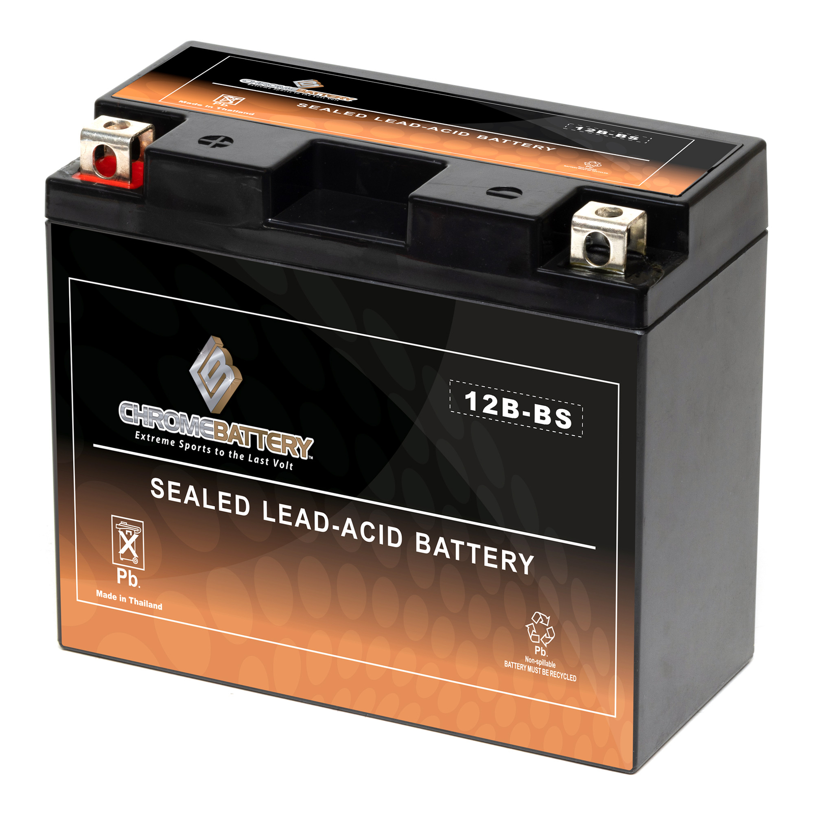 YT12B-BS High Performance – Maintenance Free – Sealed AGM Motorcycle Battery