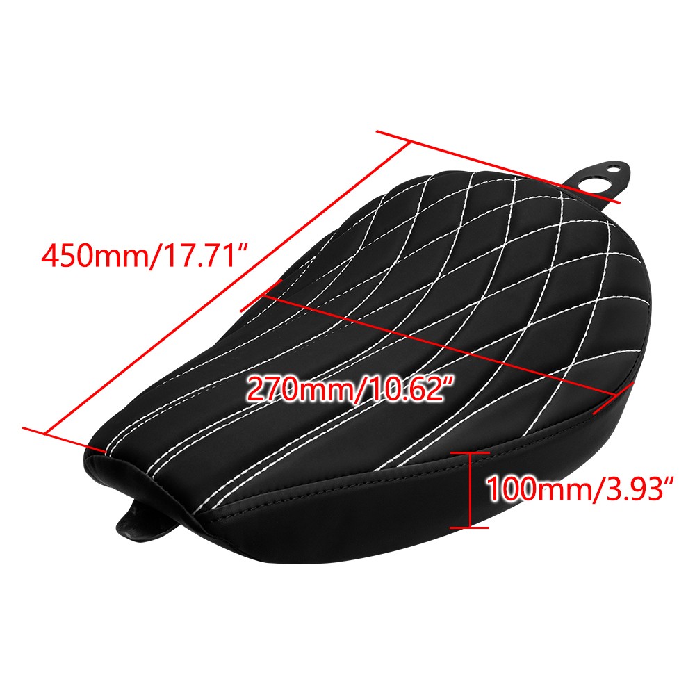 For Harley Sportster Iron 1200 XL1200NS 2018-2021 Driver White Stitching Seat