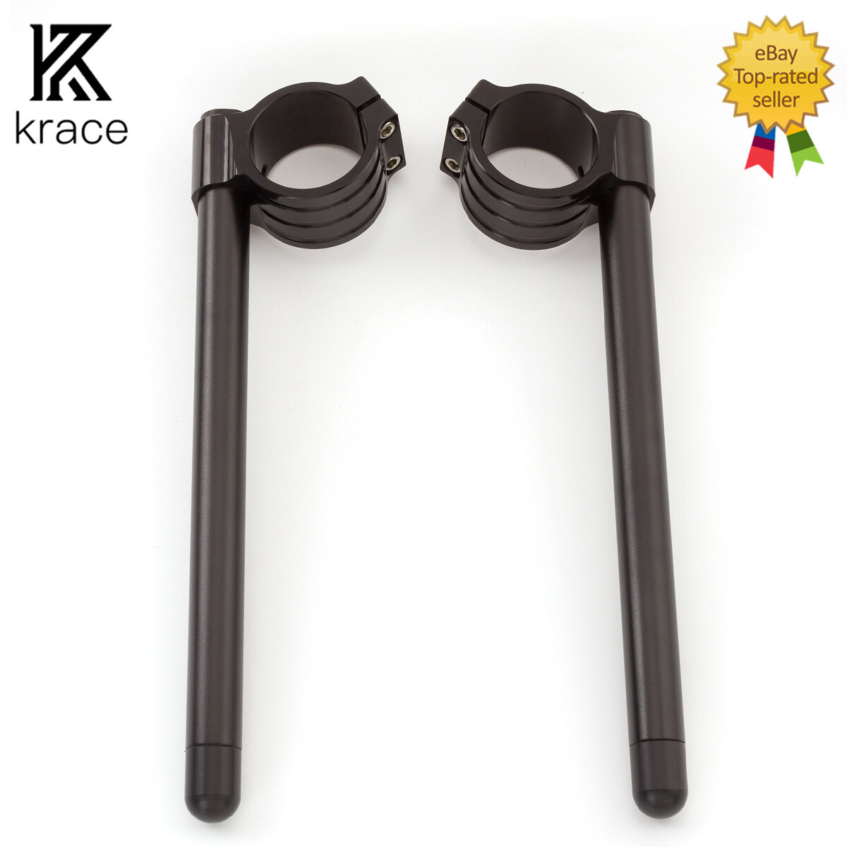43mm CNC Clip Ons Handlebar Clipon Fork Tube 10Degree Hollow Aluminum 7/8in 22mm