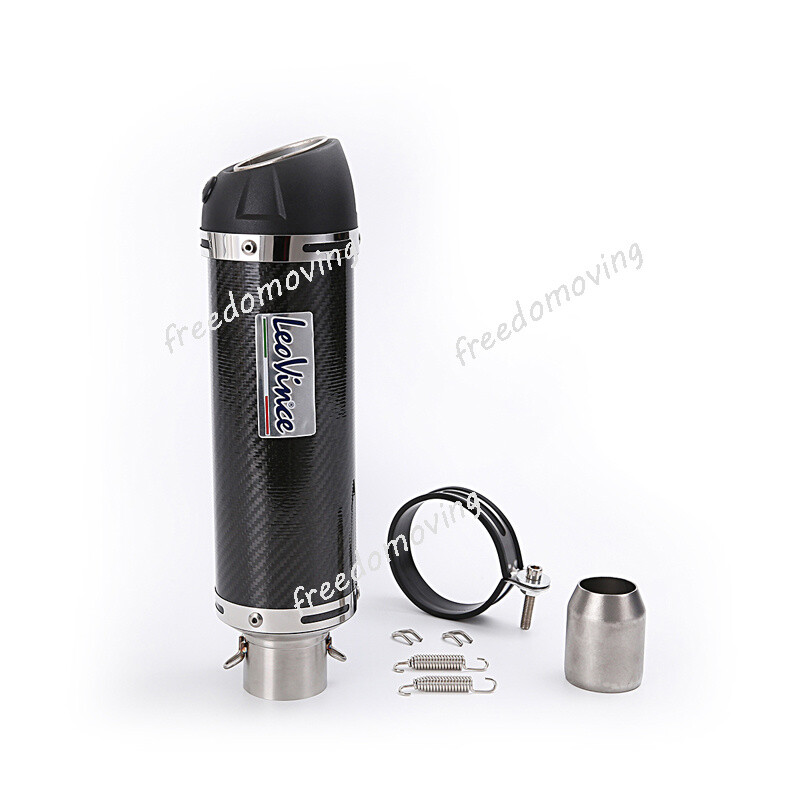 38-51mm Universal Carbon Fiber Exhaust Muffler Tail Pipe With DB Killer Slip On