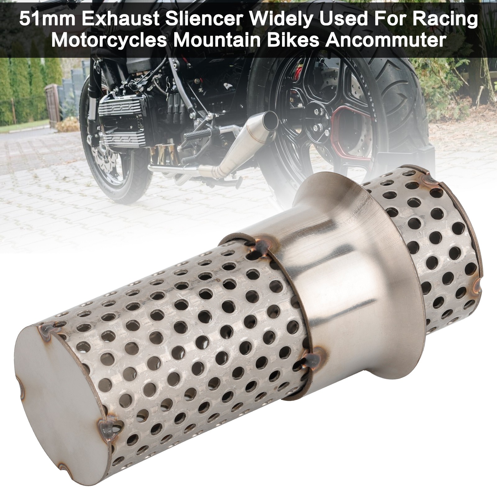 2” 51mm Universal Removable DB Killer Exhaust Muffler Baffle Insert Silencer