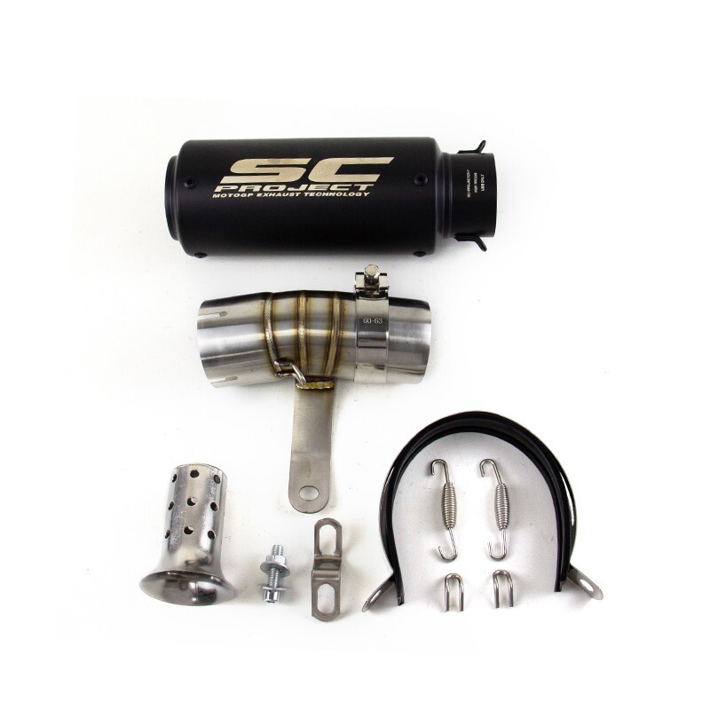 For BMW S1000RR 2019-2025 S1000R 2021-2025 Exhaust Pipe Slip On 60.5mm Mufflers
