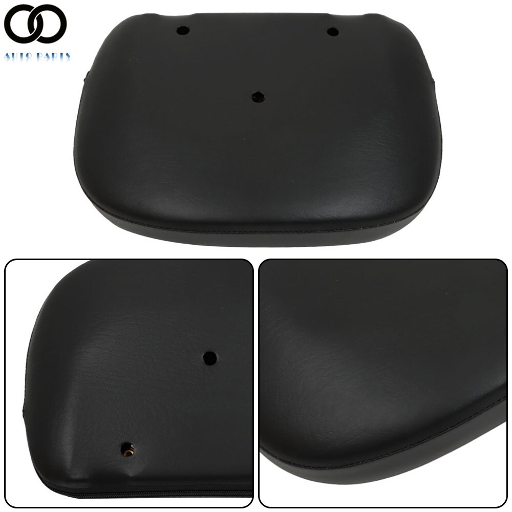 For Touring CVO Glide Street Passenger Sissy Bar Backrest Pad Black Stitching