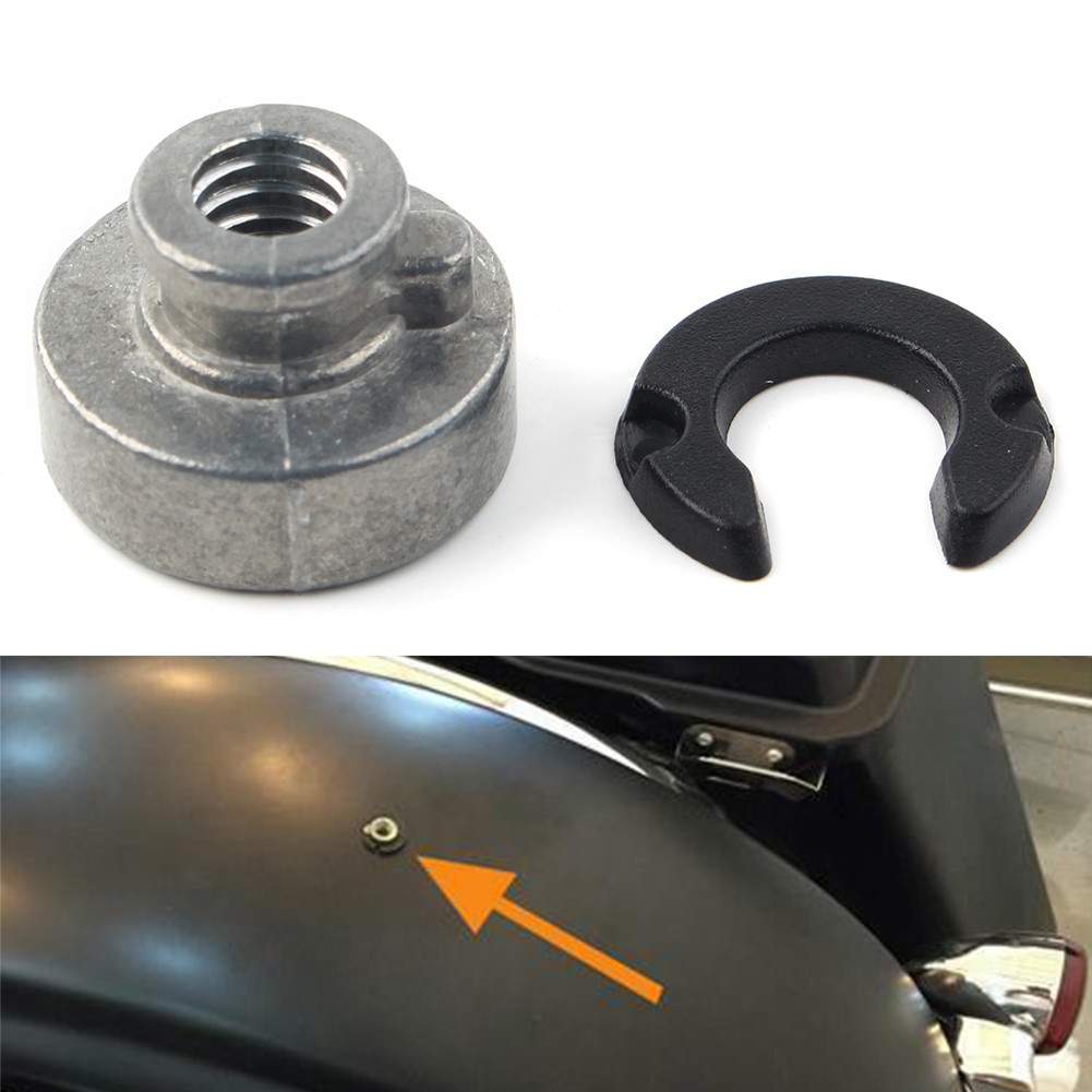 Rear Fender Passenger Seat Bolt Tab Screw Nut Knob Cover For Harley Davidson co