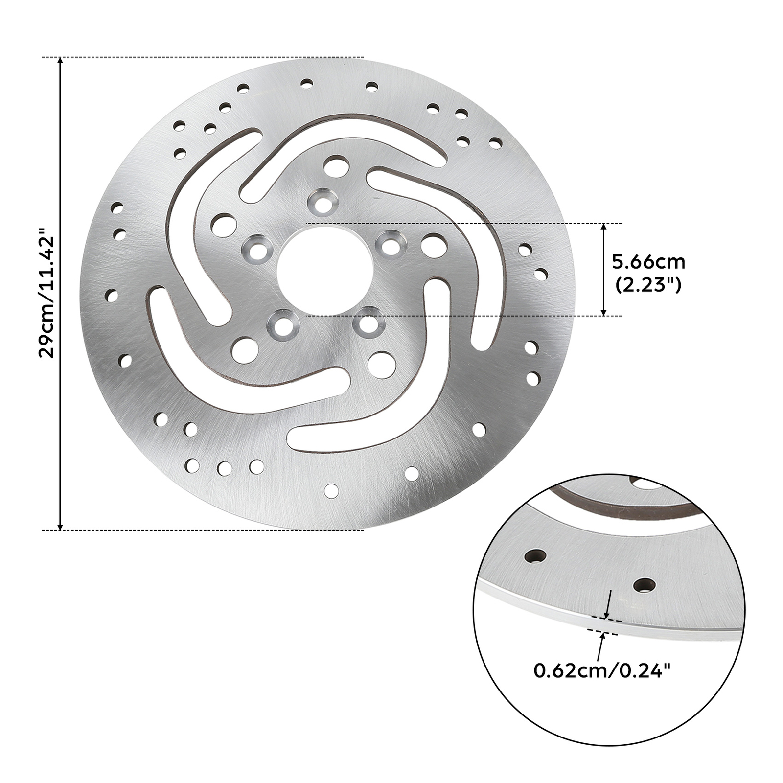 Front Brake Rotor Disc Fit For Harley Softail Dyna 00-15 Touring 00-07