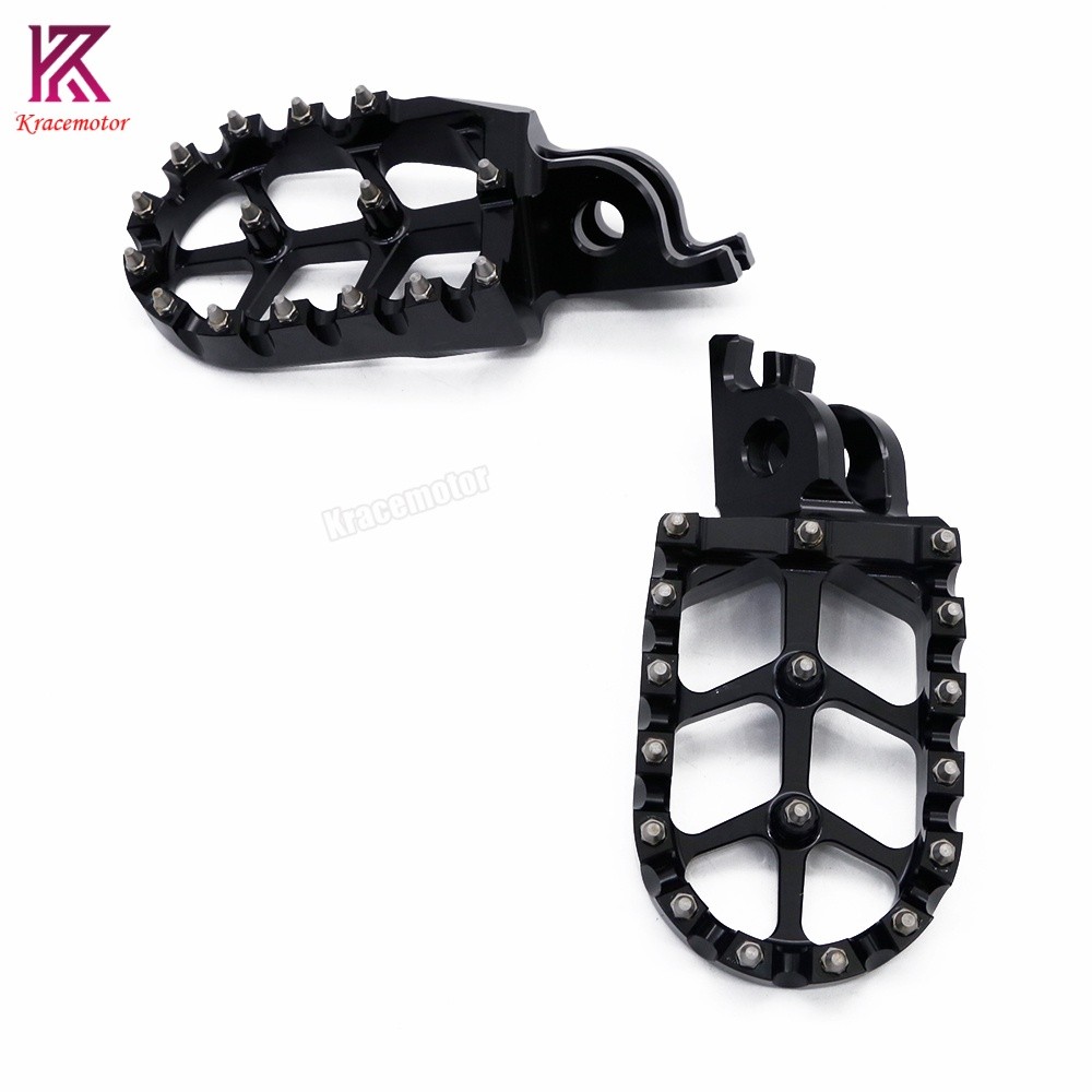 For Kawasaki KX250 2005-2008 KX250F KX450F 2007-2022 Footpeg Footrest Pedals CNC