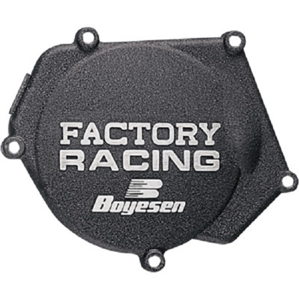 Boyesen Black Clutch & Ignition Cover for 1993-02 Kawasaki KX250 SC-12B CC-12B
