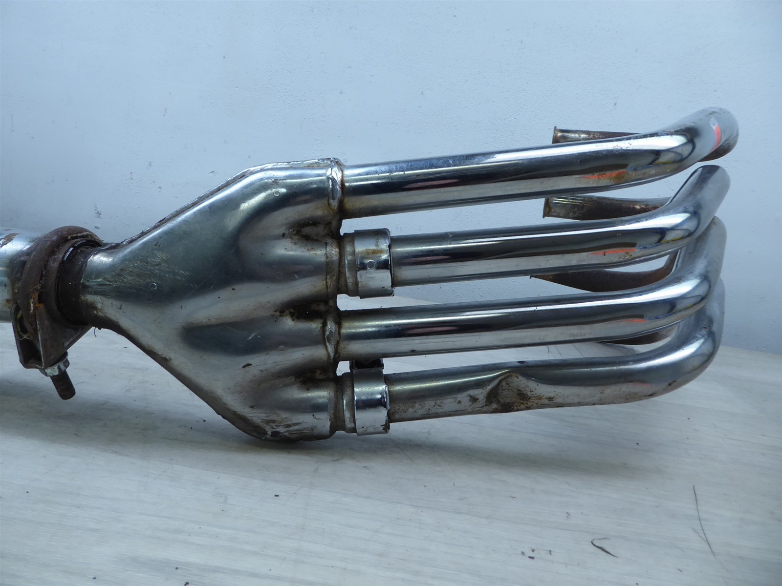 1975 Honda CB400F Four H21003. OEM 4-1 exhaust headers w/muffler