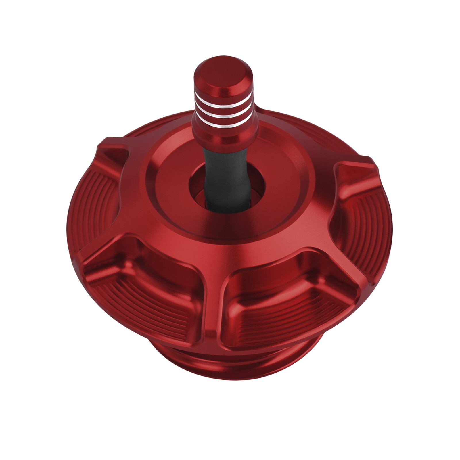 Gas Fuel Tank Red Cap w/ Vent Tube Universal Fit For Harley Touring Softail Dyna