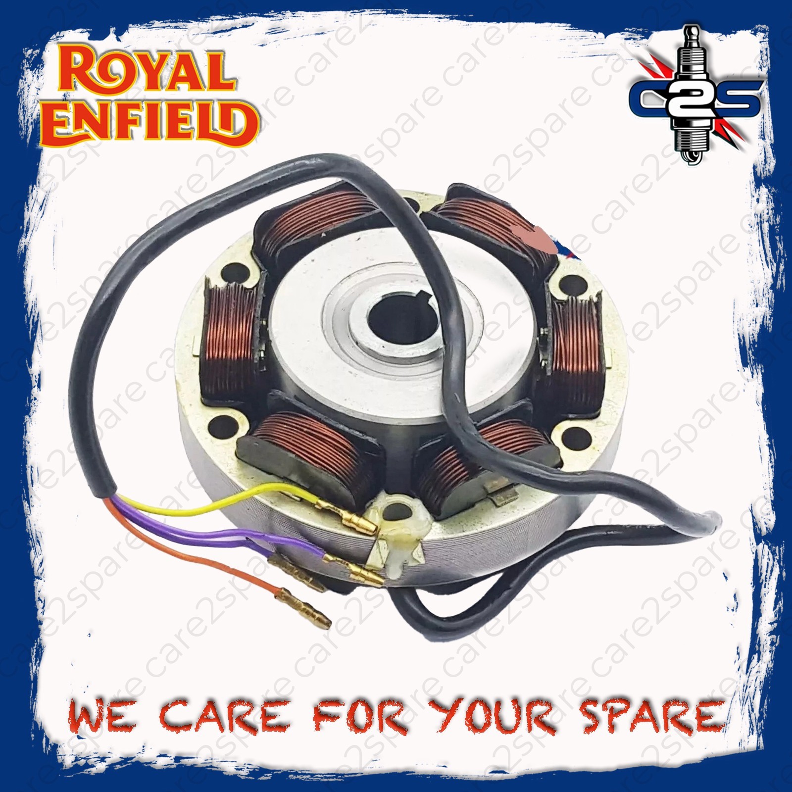 4 Wire 12V AC DC Alternator for Royal Enfield Bullet 350 1955 Bullet 500 2000