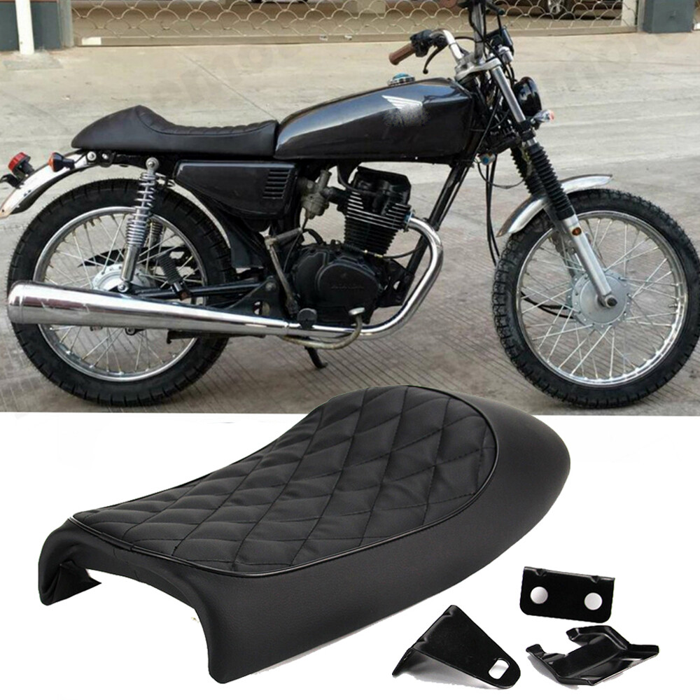 Universal Cafe Racer Seat Hump Vintage Saddle For Honda Suzuki Ducati Motorcycle