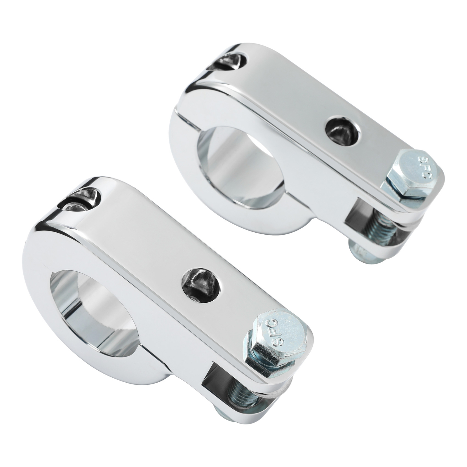 Motorcycle Highway Crash Bar Mount Foot Peg Clamp 1.25″ Fit For Harley
