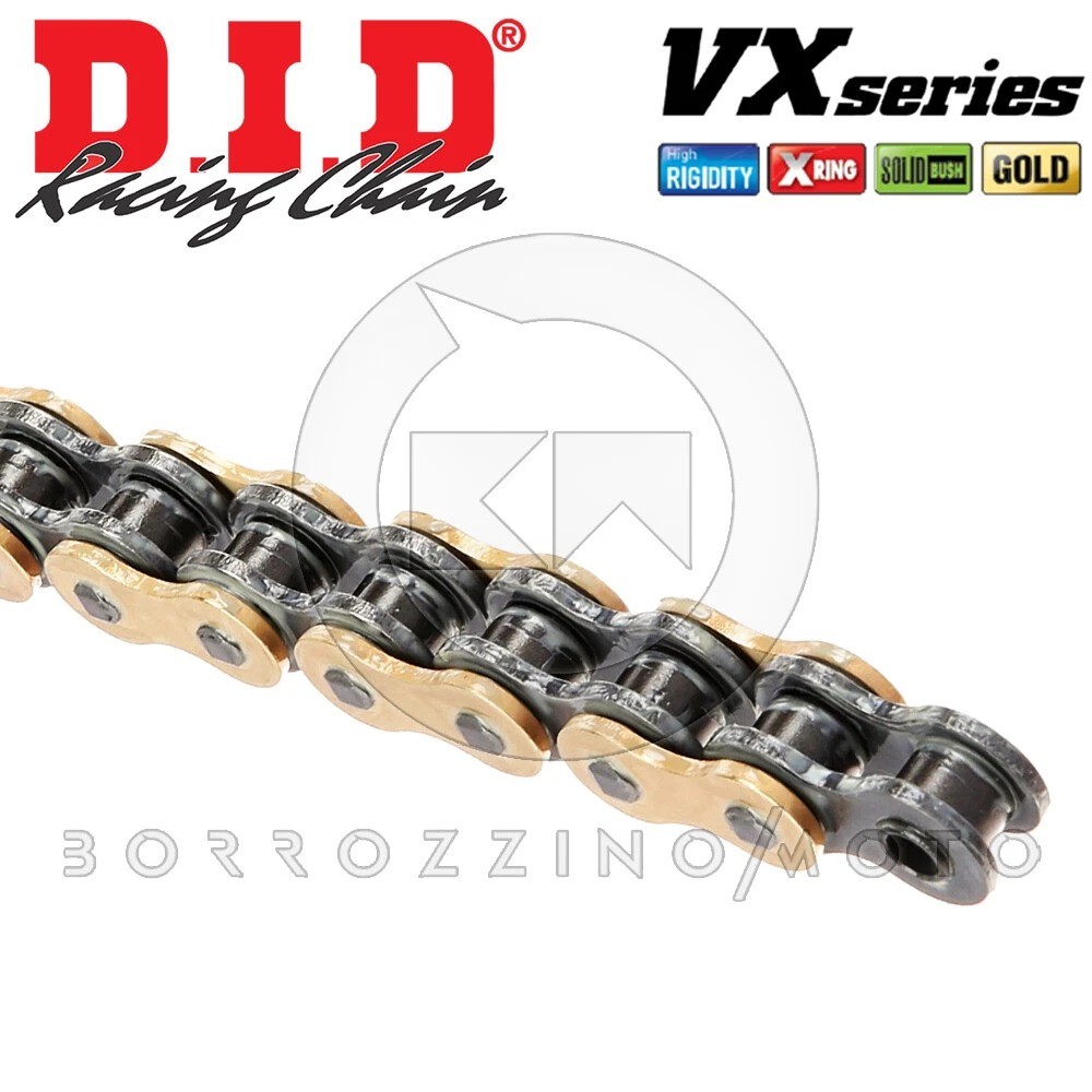 CHAIN DID 520VX3 X-RING 118 LINKS ORO GOLD & BLACK KTM EXC 200 2012-2016