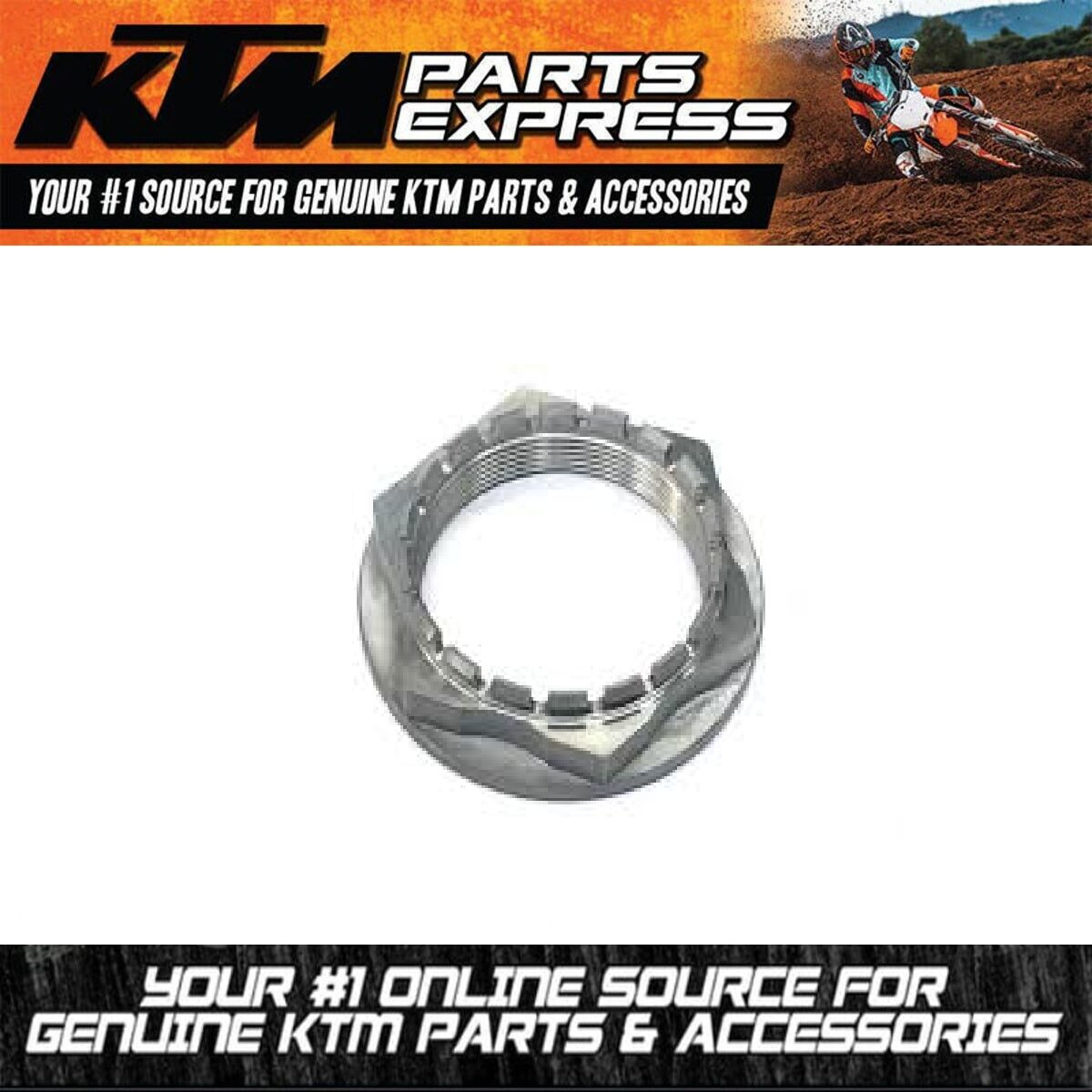 NEW OEM KTM AXLE NUT M50X1.5 1290 SUPER DUKE GT R 2016 – 2024 1390 61310186100