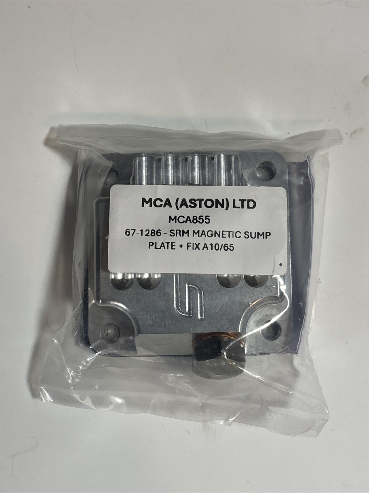 SRM 67-1285 BSA SUMP PLATE MAGNETIC DRAIN PLUG A7 A10 A50 A65 A70 TWINS 500 650