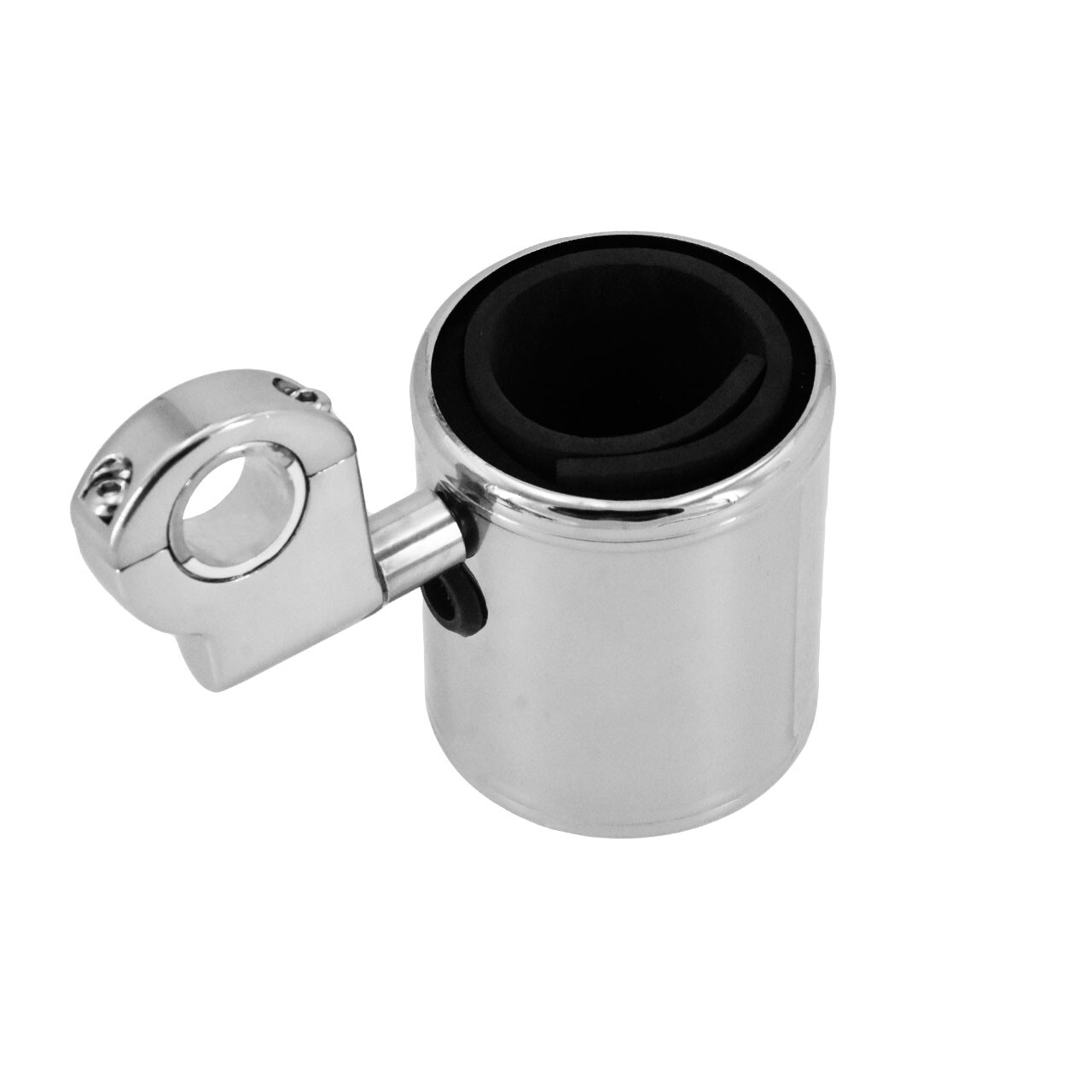 Universal Motorcycle Chrome Aluminum Drink Cup Holder For Harley 1″ Handlebar