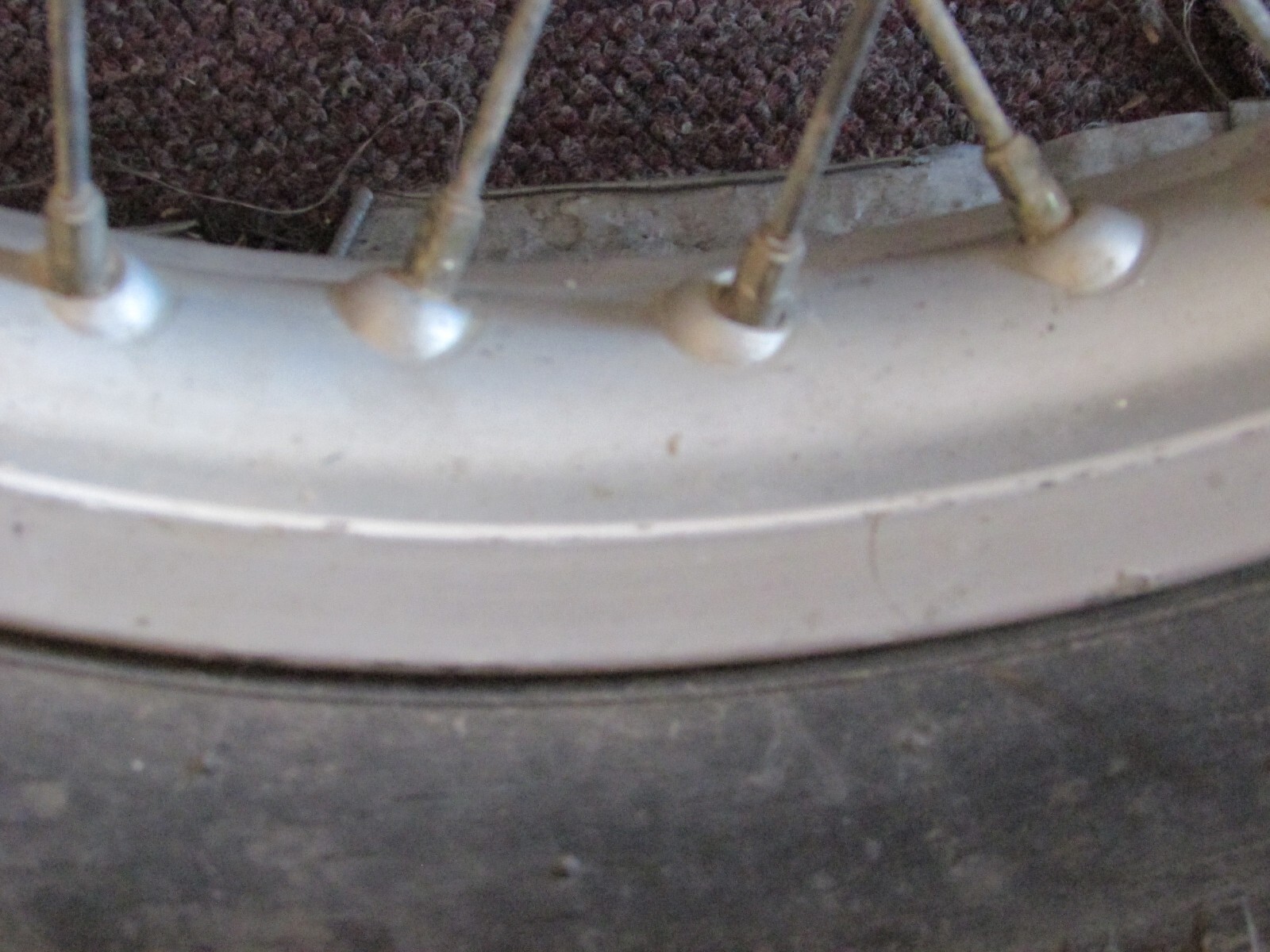 1974 Honda CR125 MT125 Elsinore Rear Wheel Rim 1975 1976 Complete
