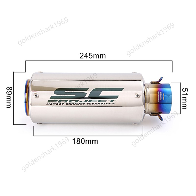 For Kawasaki Z1000SX Ninja 1000SX 2010-2019 Full System Header Muffler Pipe 51mm