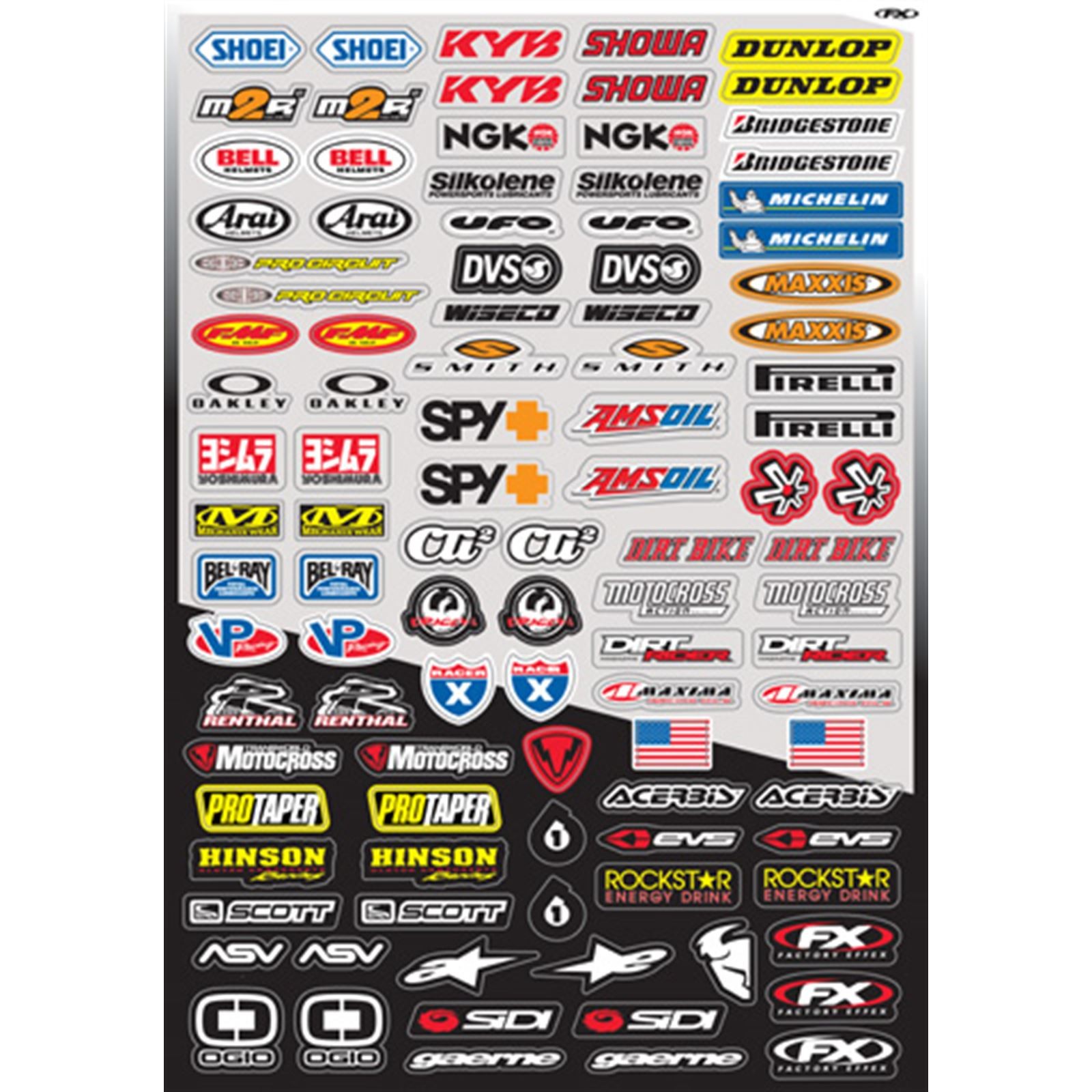 Factory Effex Decal Kit – Micro Sponsor 10-68014