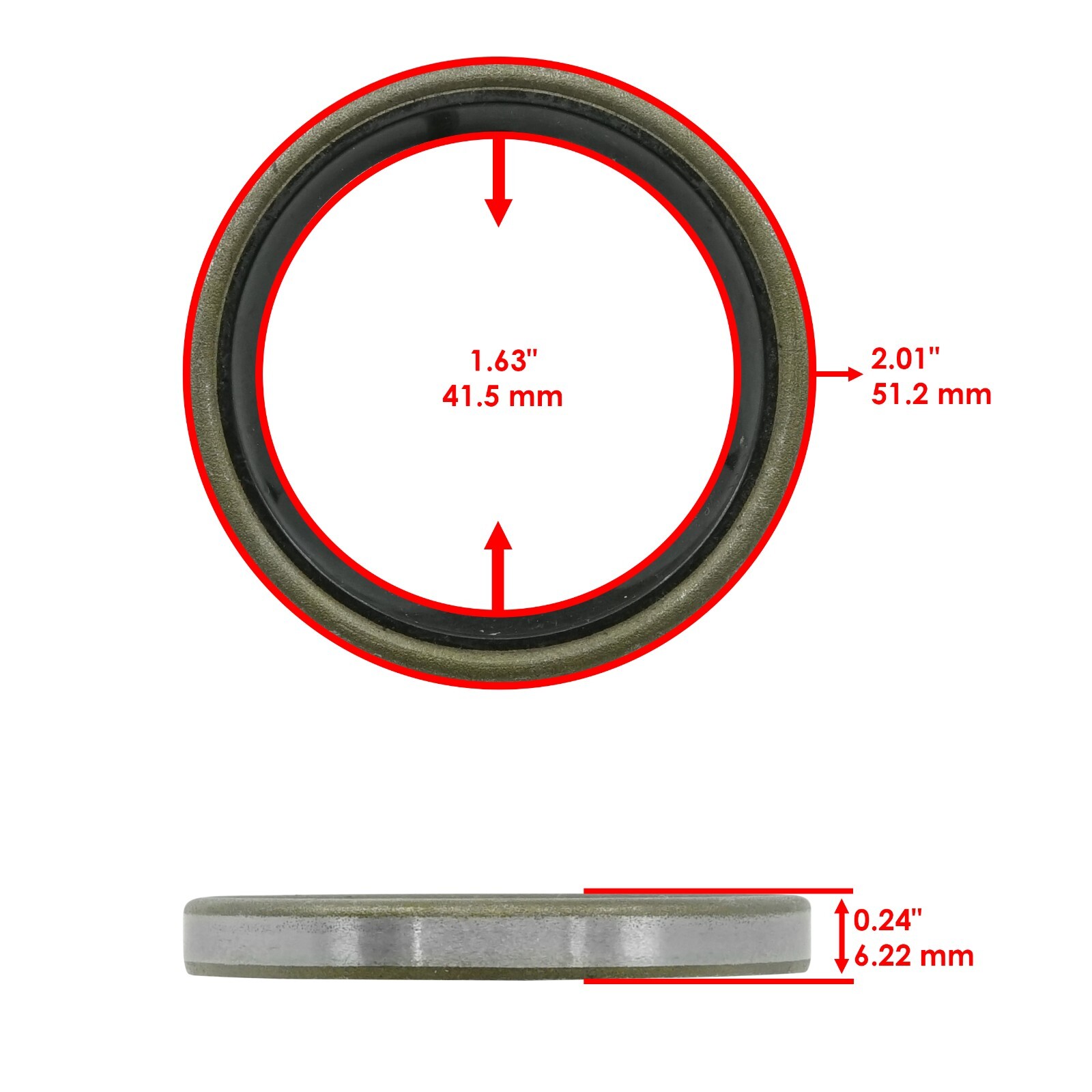 Caltric 93108-35004-00 Swing Arm Seal For Yamaha YZ250 1975-1992 YZ360 1975