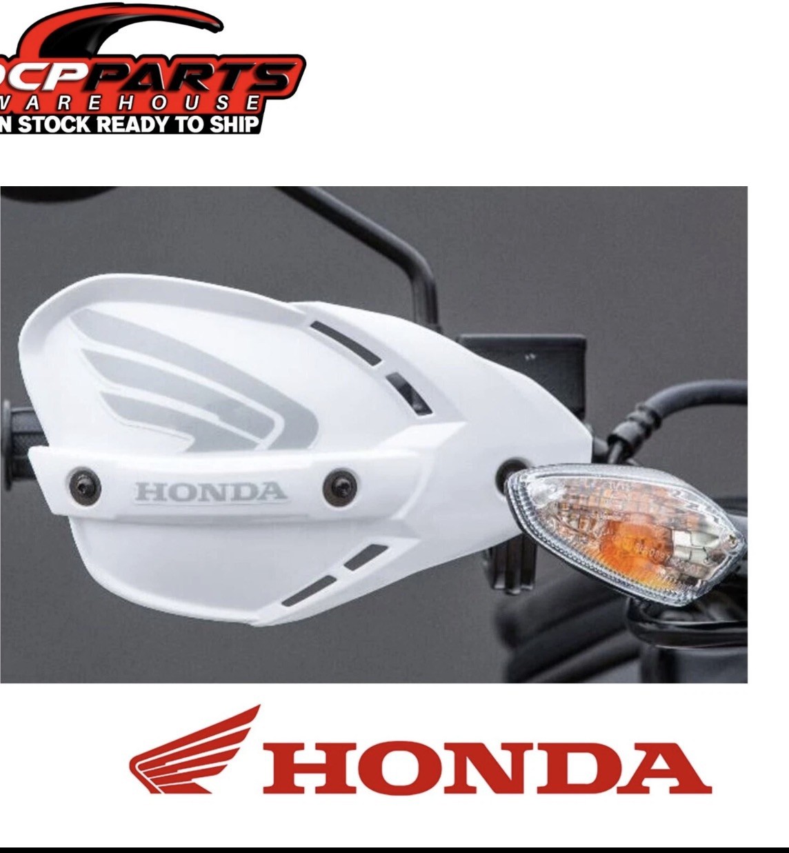 HONDA WHITE HAND GUARD DEFLECTORS PAIR KIT 2023-26 XR150L OEM NEW 0SP17-KRH-A00