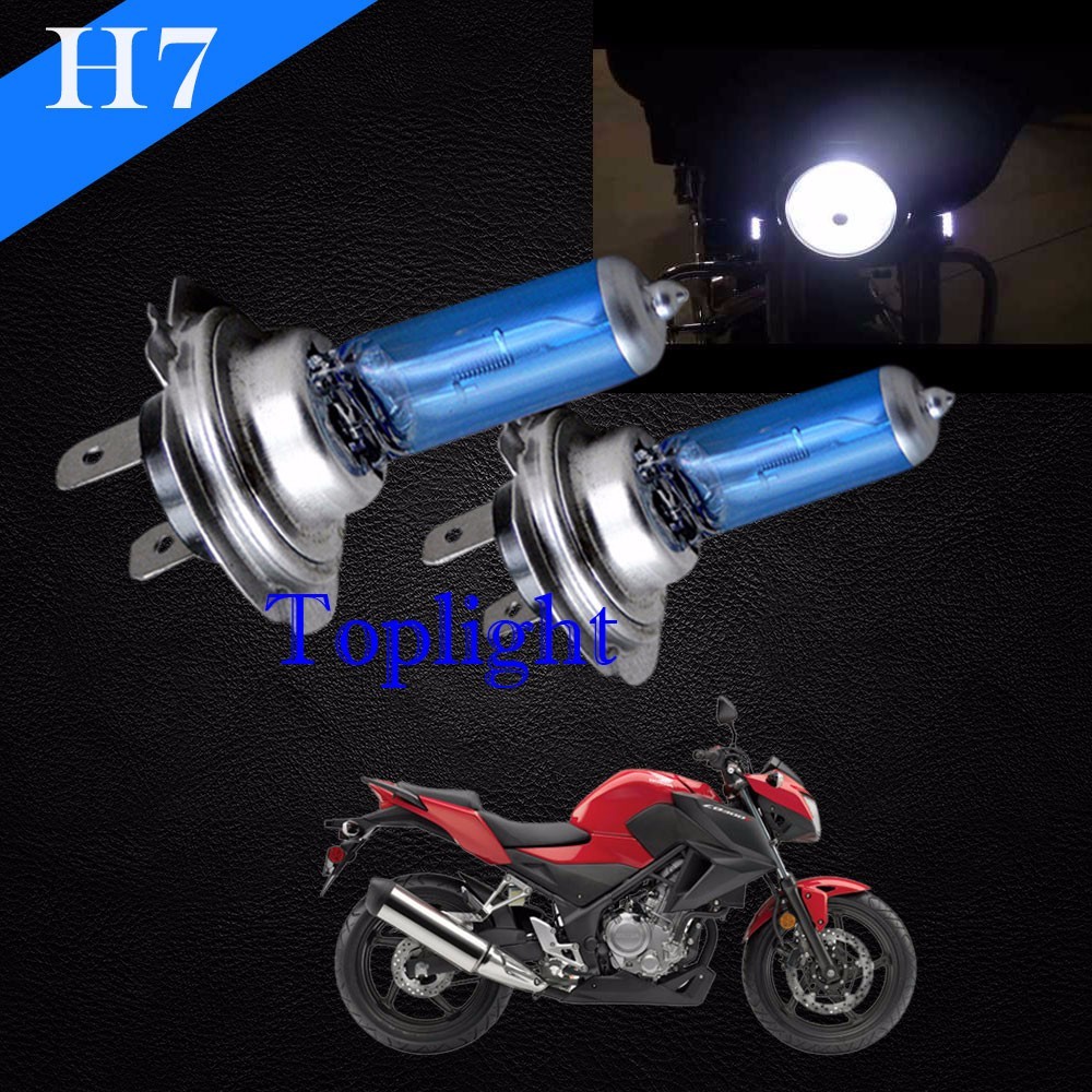 H7 White 5000K Xenon Halogen Headlight 100w Lamp Light Bulb For BMW Bike