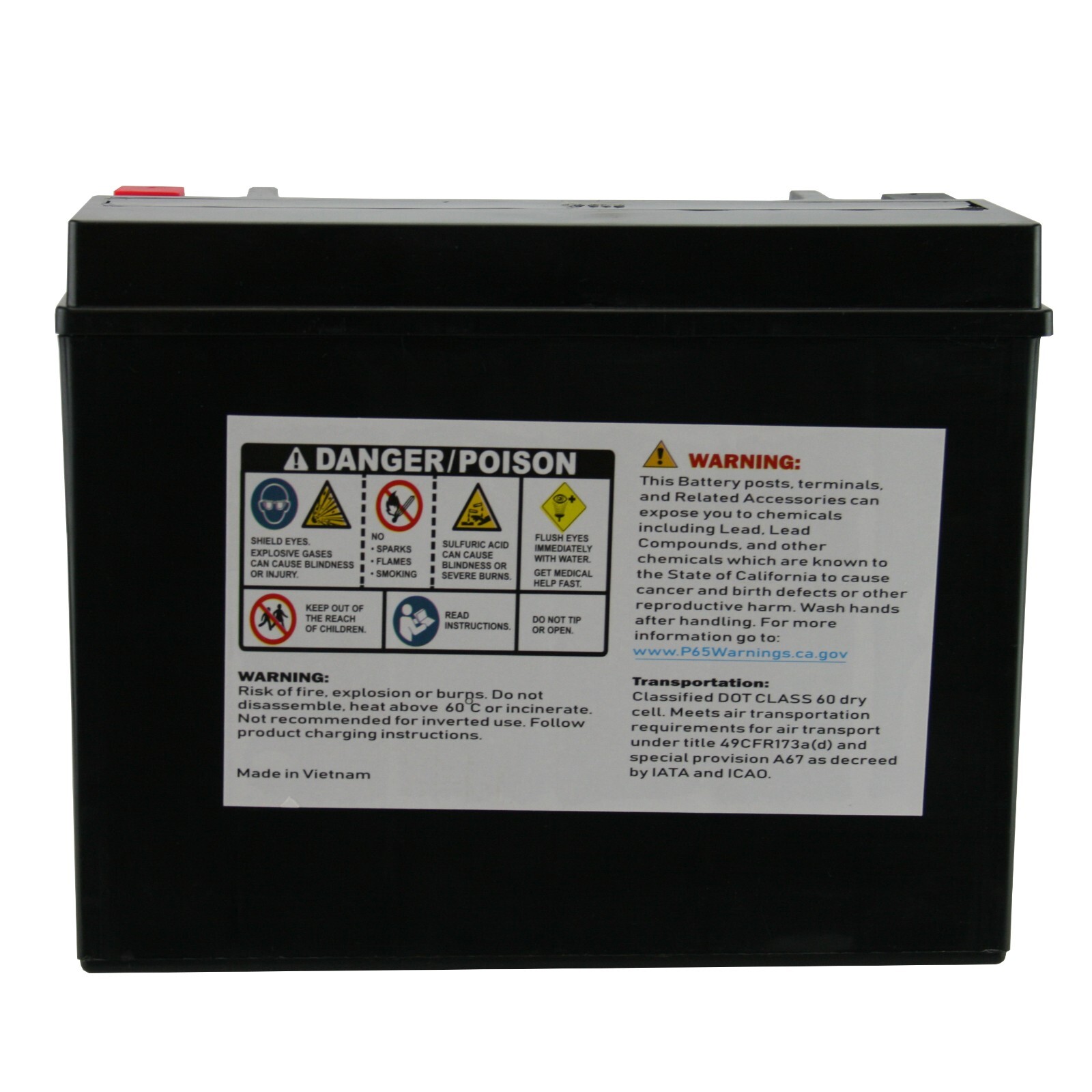 PowerStar replacement for Yuasa YTX24HL-BS Replacement Motorcycle Battery